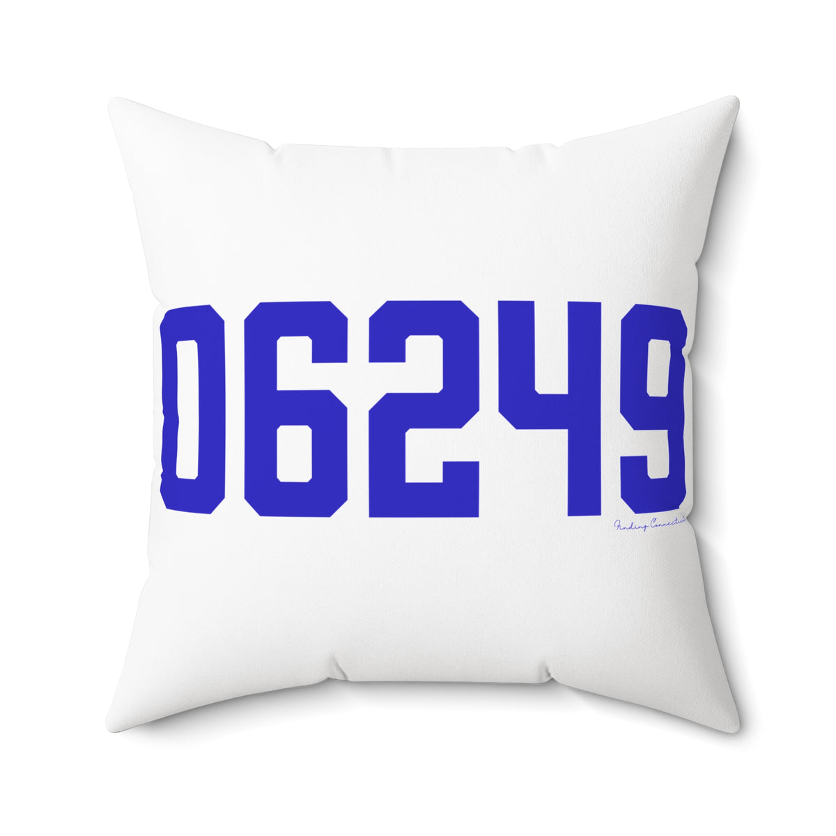 06249 Lebanon Connecticut Zip Code Spun Polyester Square Pillow