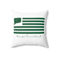Orange Connecticut St. Patrick’s Day Flag Spun Polyester Square Pillow