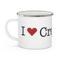 I Heart Cranbury. Enamel Camping Mug