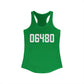 06480 Portland CT Zip Code Women's Ideal Racerback Tank Top