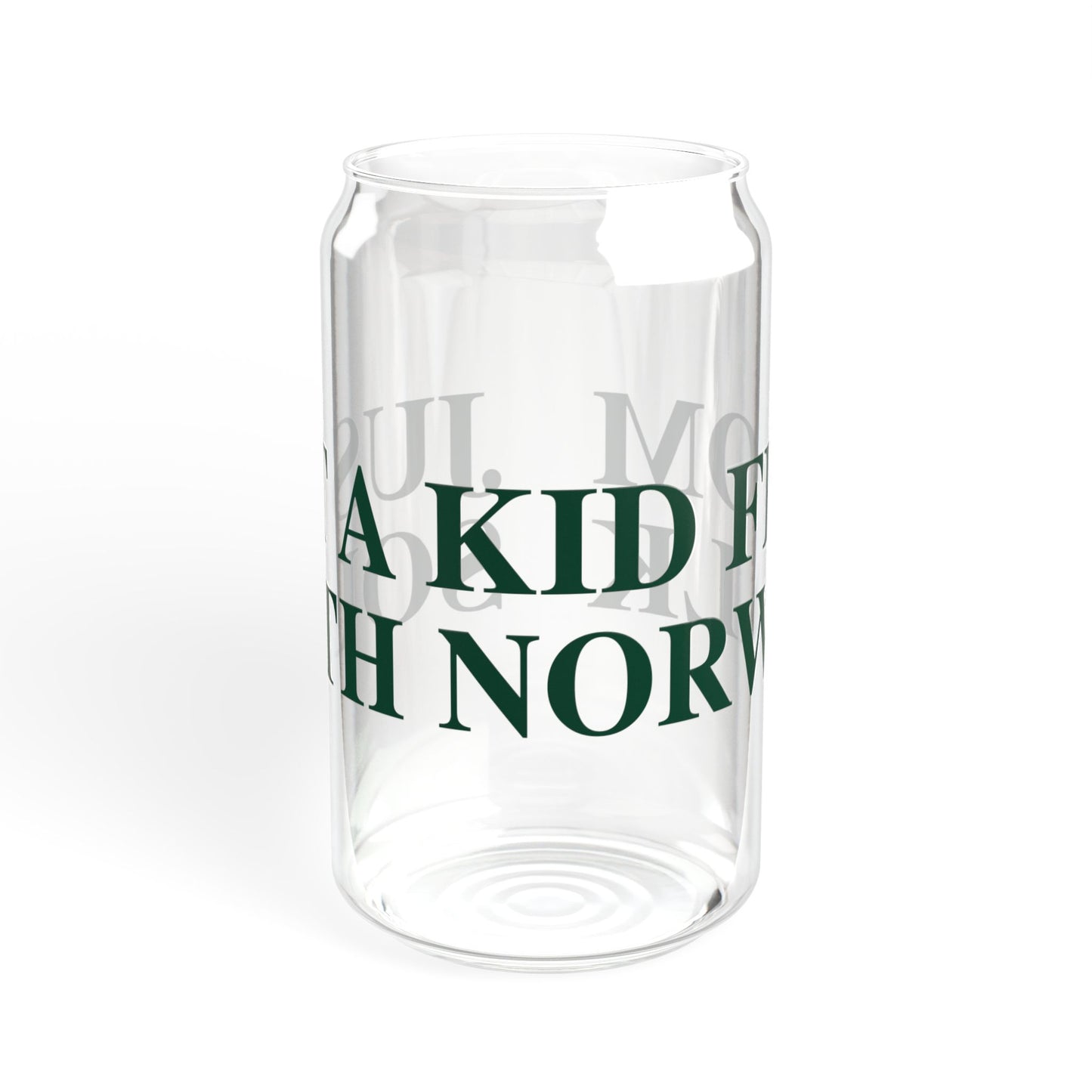 Just a kid from South Norwalk Sipper Glass, 16oz