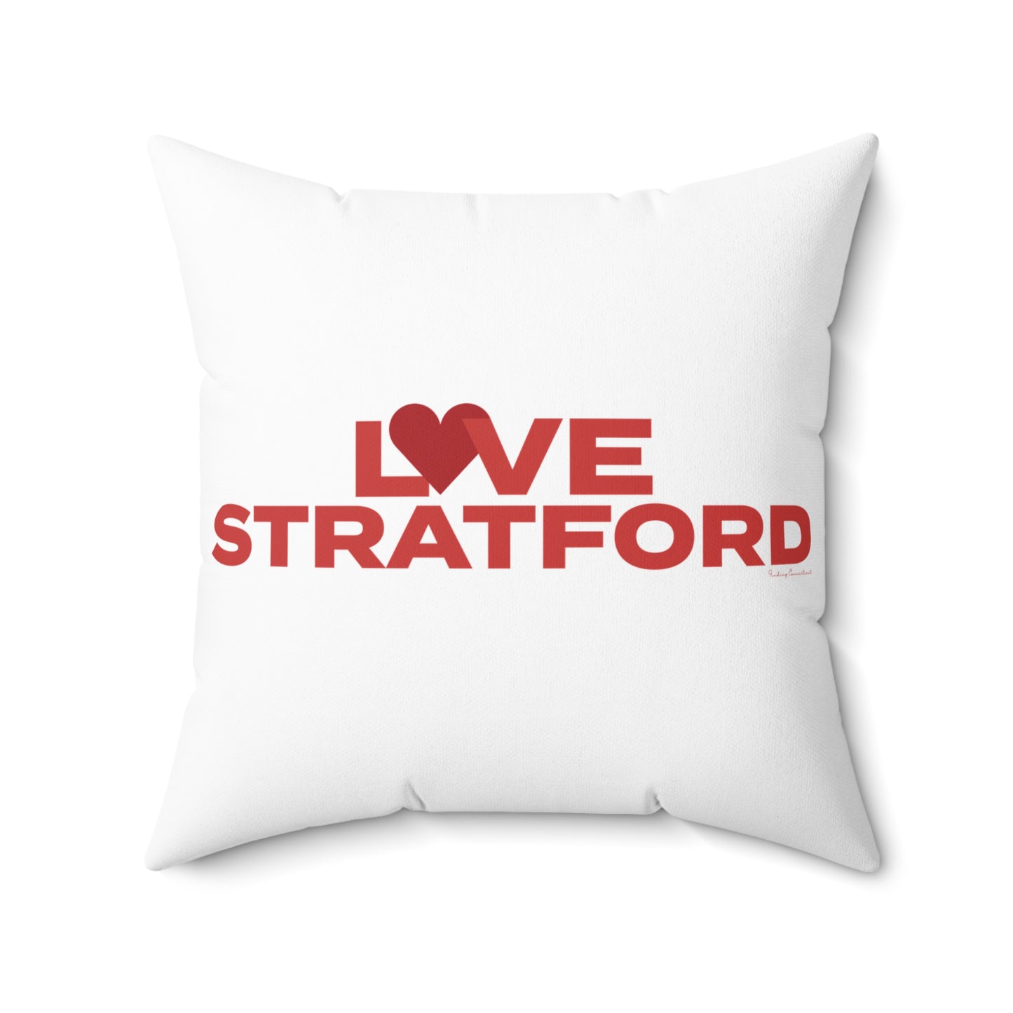 Love Stratford Spun Polyester Square Pillow