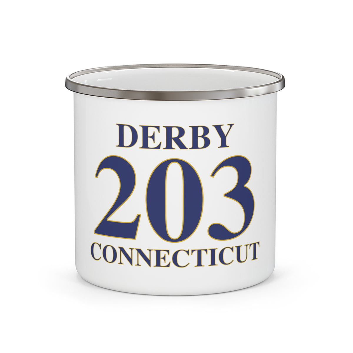 Derby 203 Connecticut  Enamel Camping Mug