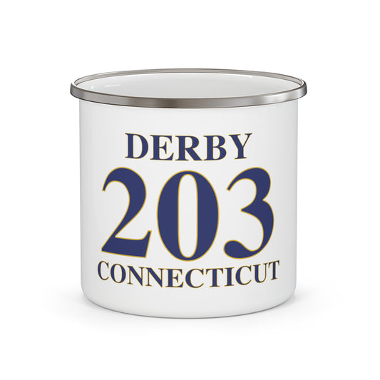 Derby 203 Connecticut  Enamel Camping Mug