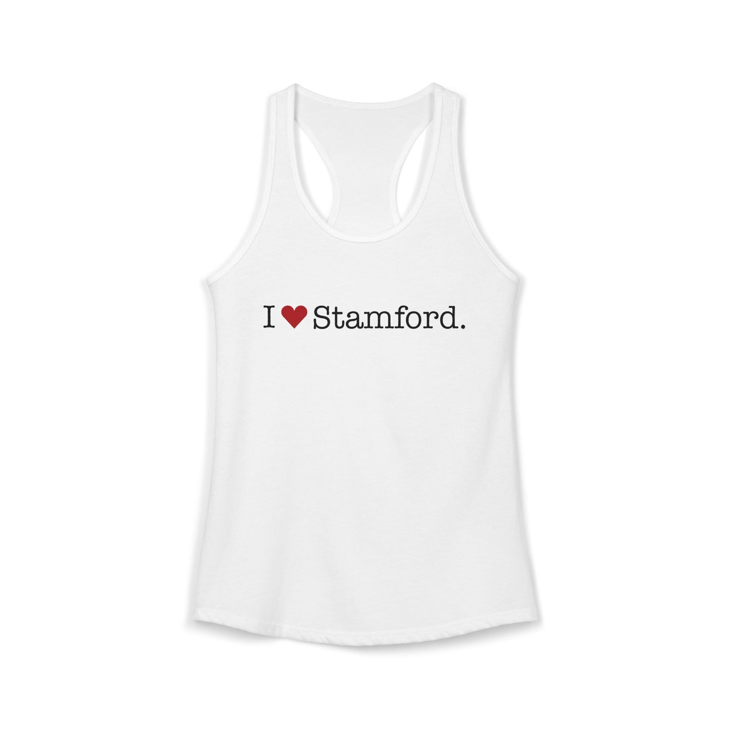 I Heart Stamford. Women's Ideal Racerback Tank Top