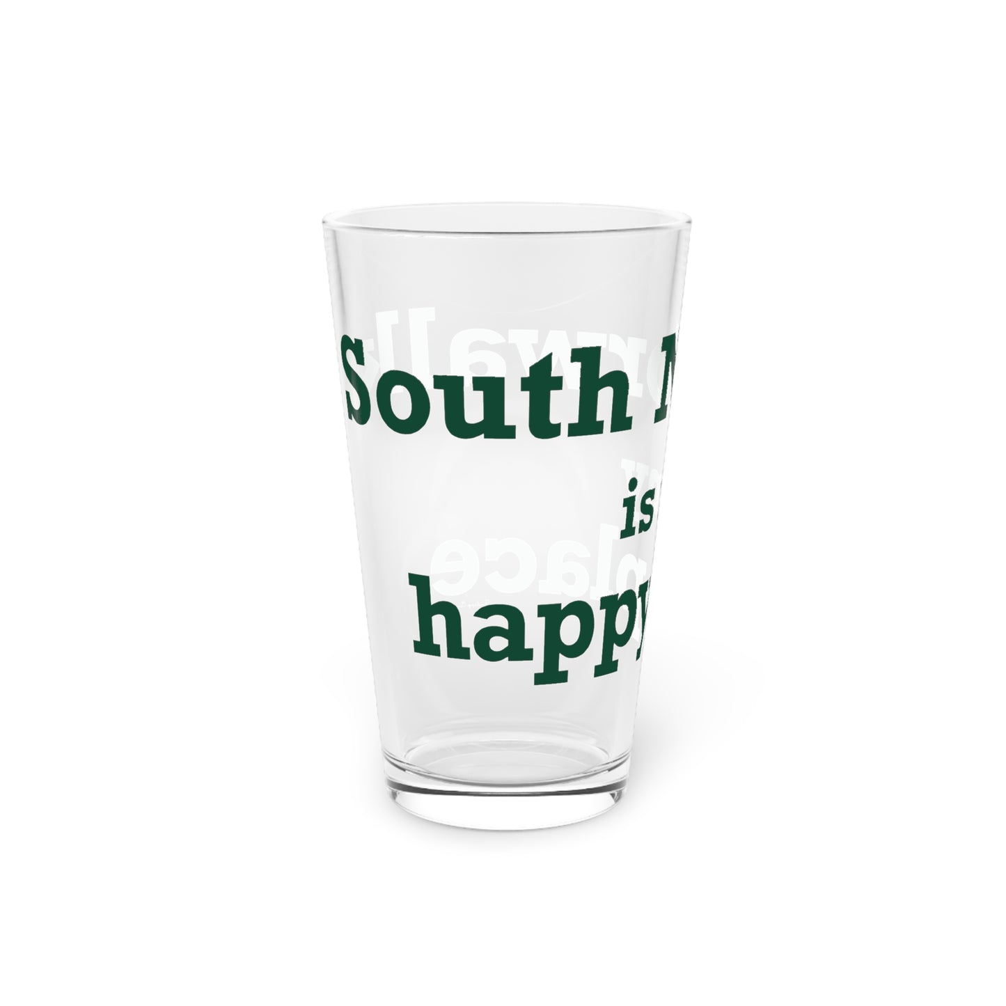 South Norwalk is My Happy Place Pint Glass, 16oz
