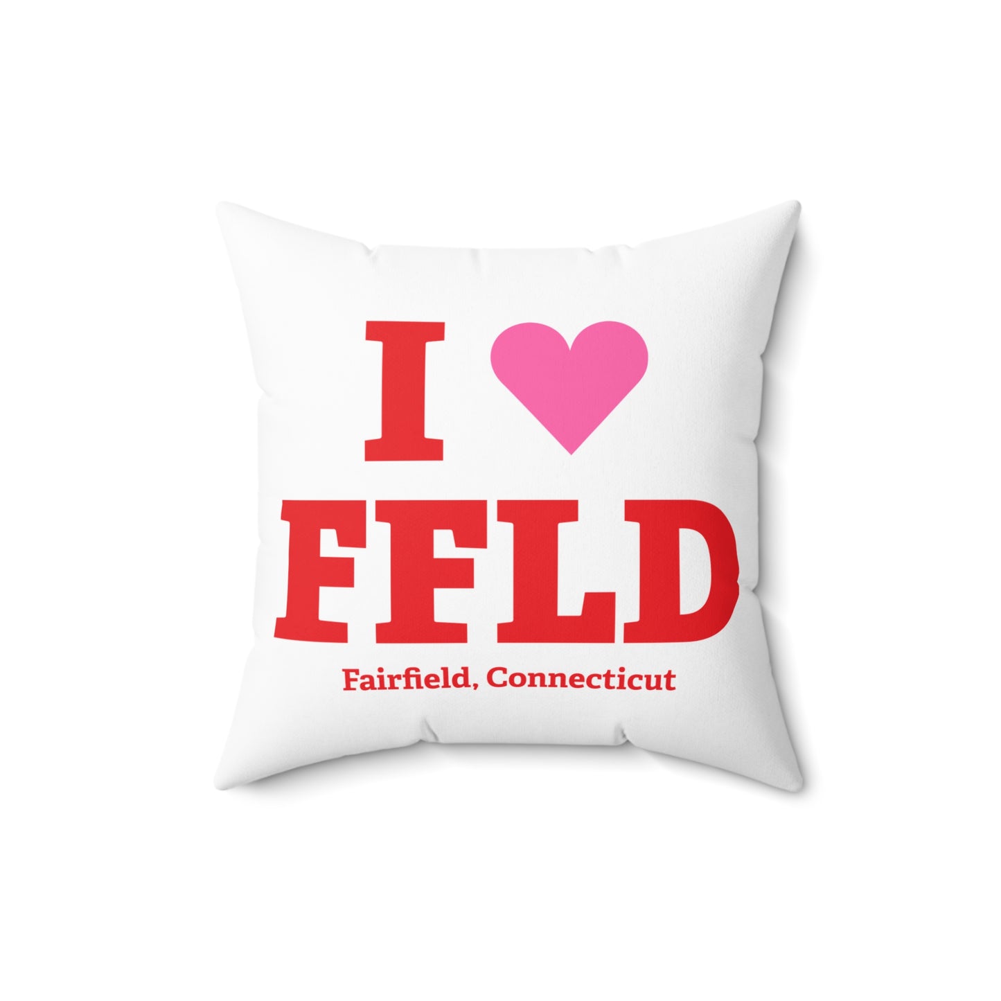 I Heart FFLD Spun Polyester Square Pillow