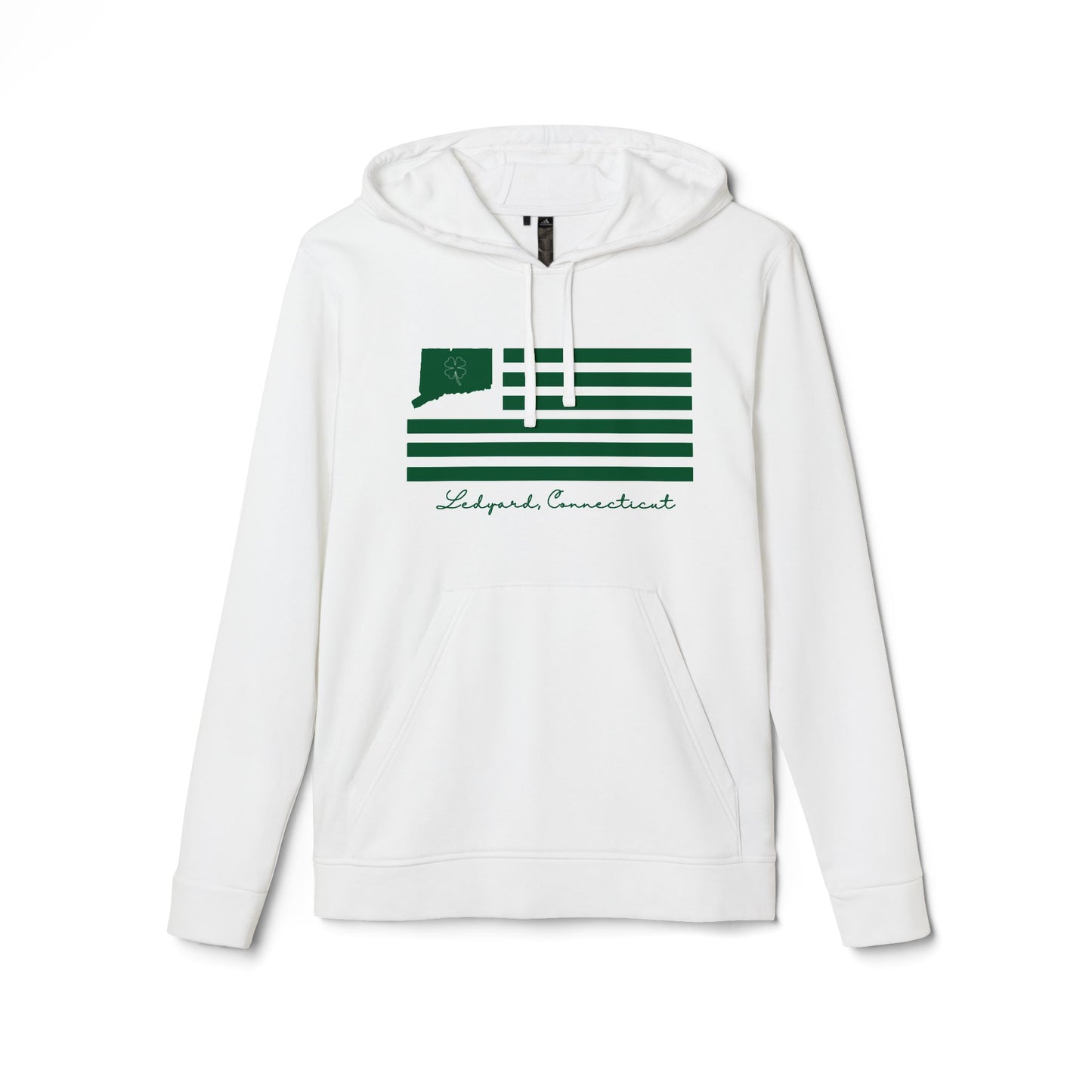 Ledyard Connecticut St. Patrick’s Day Flag adidas Unisex Fleece Hoodie
