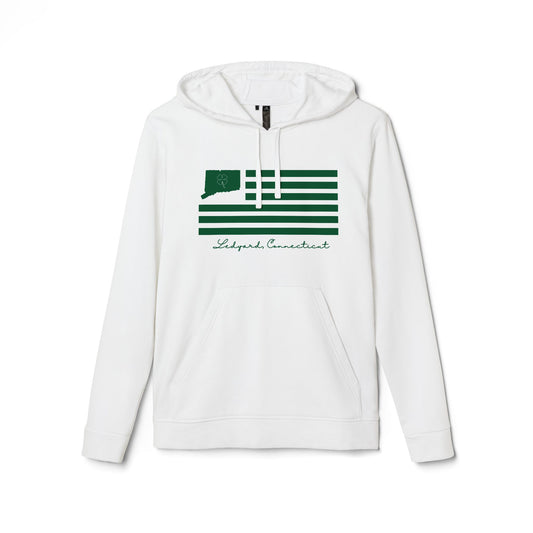 Ledyard Connecticut St. Patrick’s Day Flag adidas Unisex Fleece Hoodie