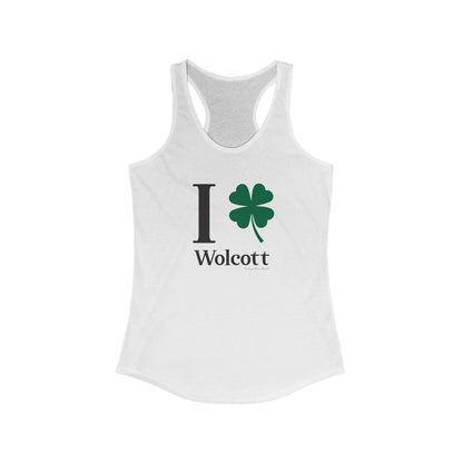 I Clover Wolcott Women's Ideal Racerback Tank Top