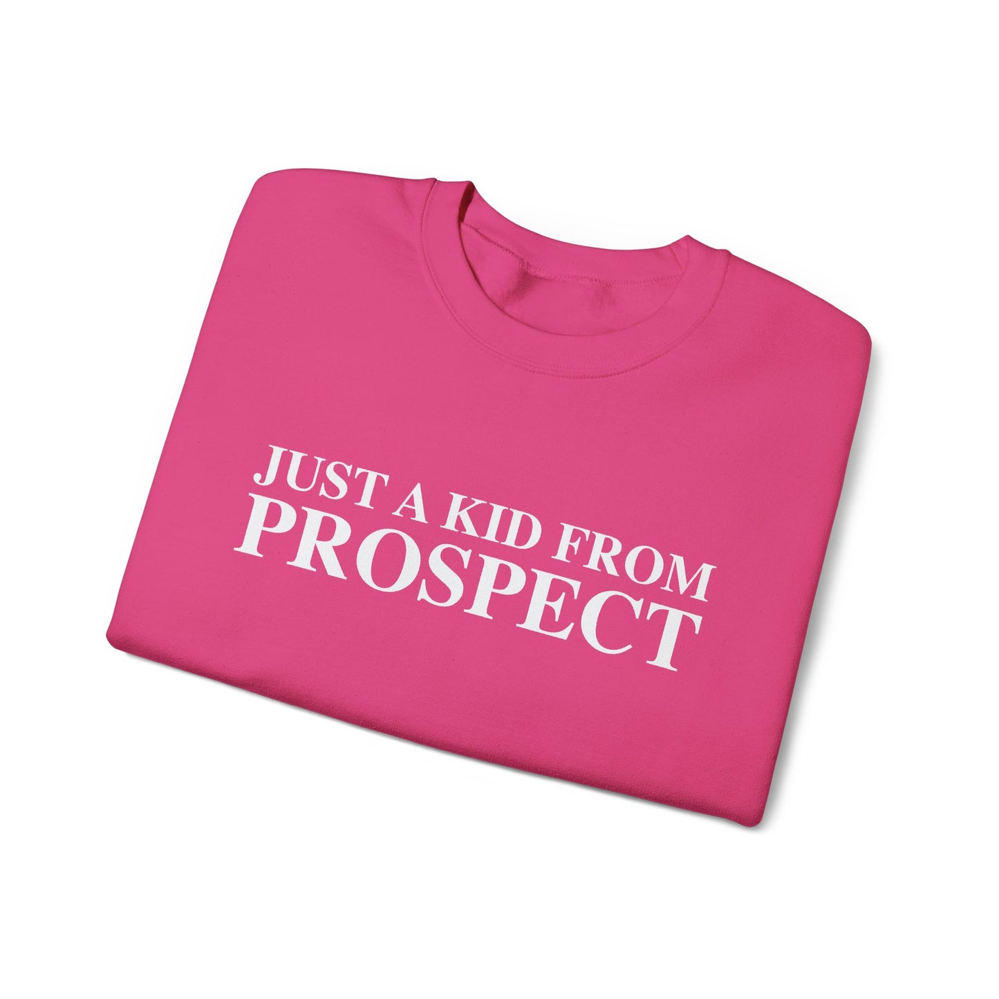 Just a kid from Prospect Unisex Heavy Blend™ Crewneck Sweatshirt