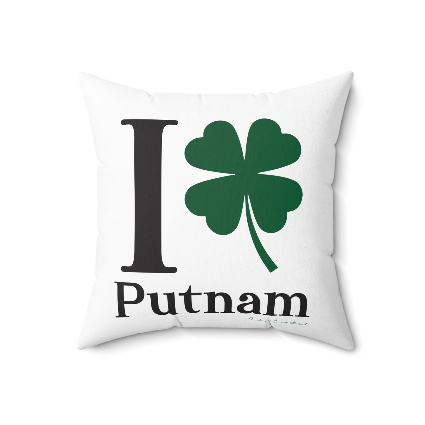 I Clover Putnam Spun Polyester Square Pillow