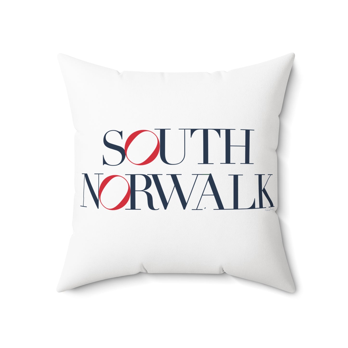 41 Tilt South Norwalk Spun Polyester Square Pillow