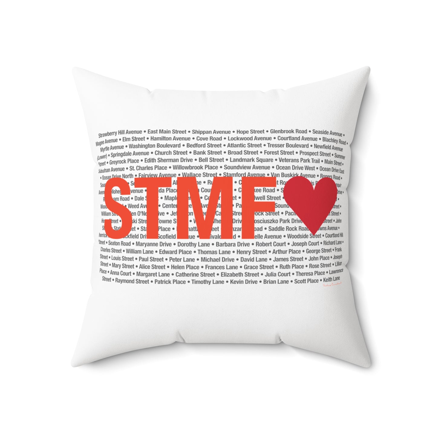 Stamford Love Spun Polyester Square Pillow