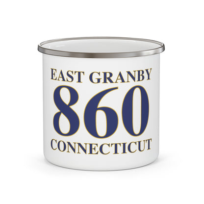 East Granby 860 Connecticut  Enamel Camping Mug