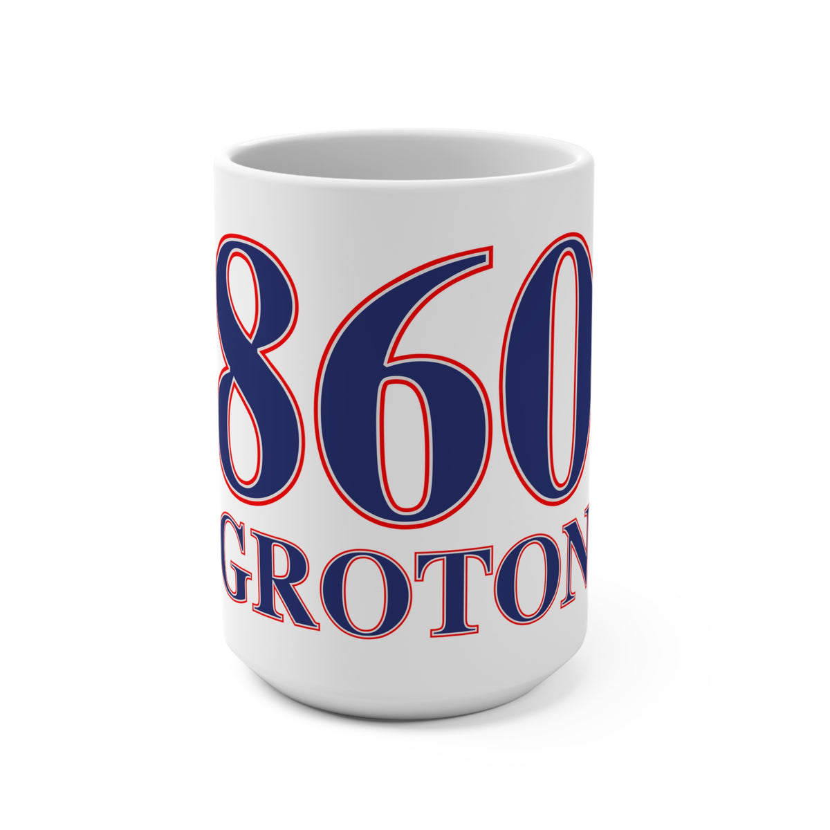 860 Groton Red, White & Blue Mug 15oz