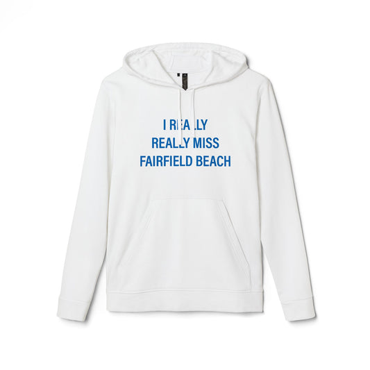 I Really Really Miss Fairfield Beach adidas Unisex Fleece Hoodie