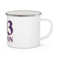 203 Weston Red White & Blue Enamel Camping Mug