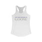 Just a kid listening to Goose - Gray & Purple Women's Ideal Racerback Tank Top