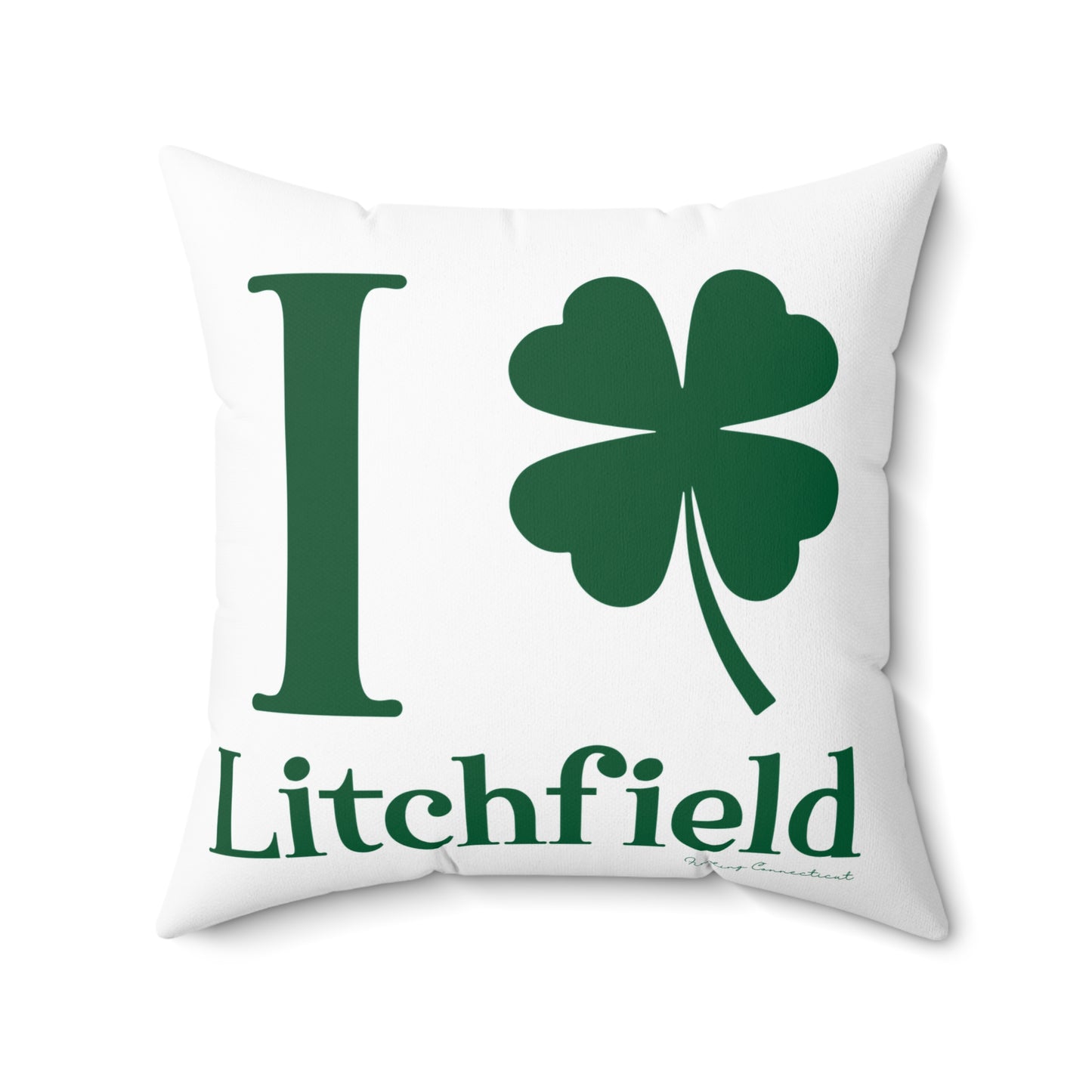 I Clover Litchfield Spun Polyester Square Pillow