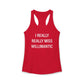 I Really Really Miss Willimantic Women's Ideal Racerback Tank Top