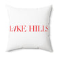 41 Tilt Lake Hills Spun Polyester Square Pillow