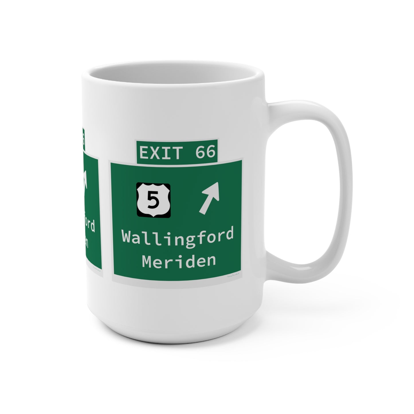 Vintage WCP Exit 66 Sign Mug 15oz