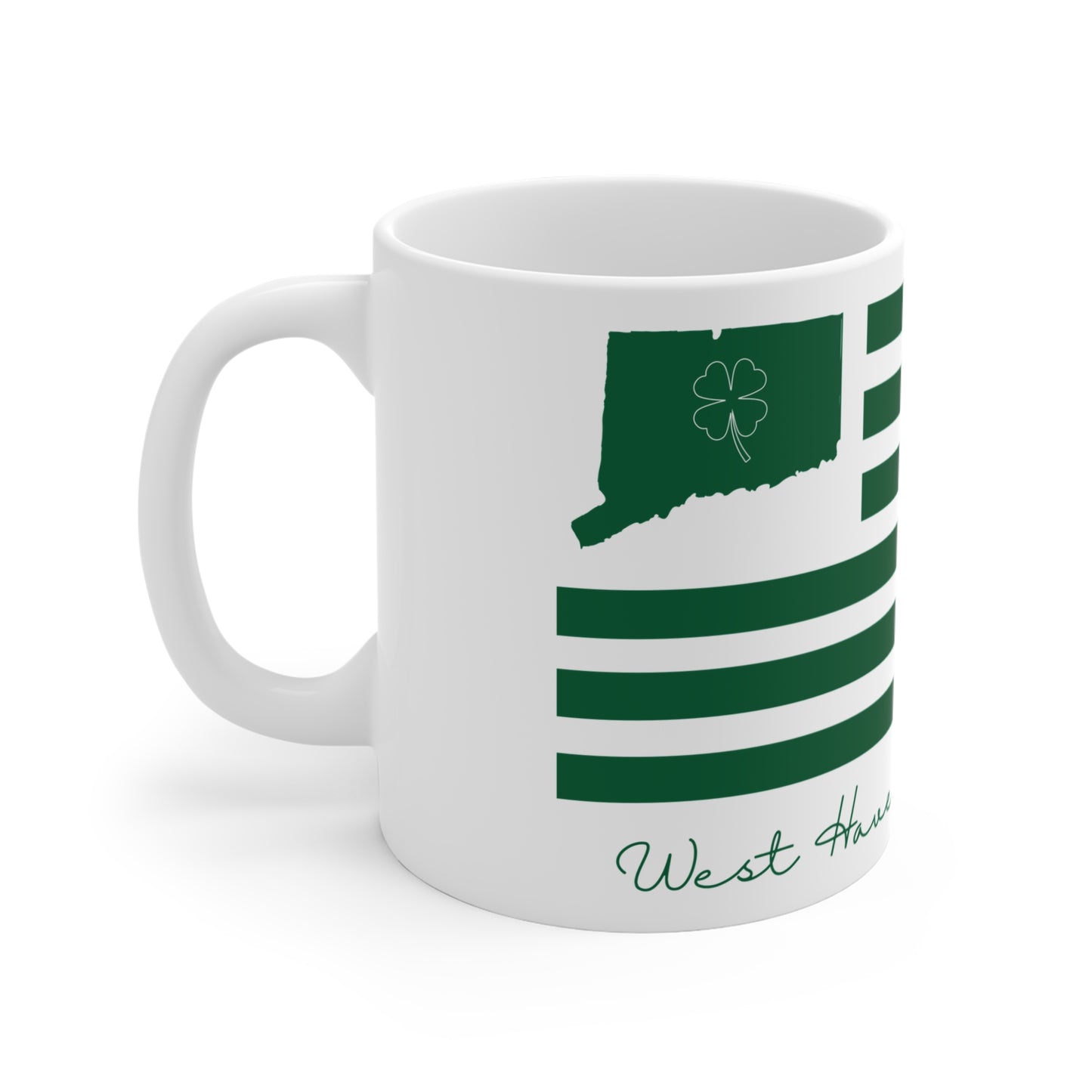 West Haven Connecticut St. Patrick’s Day Flag Mug 11oz