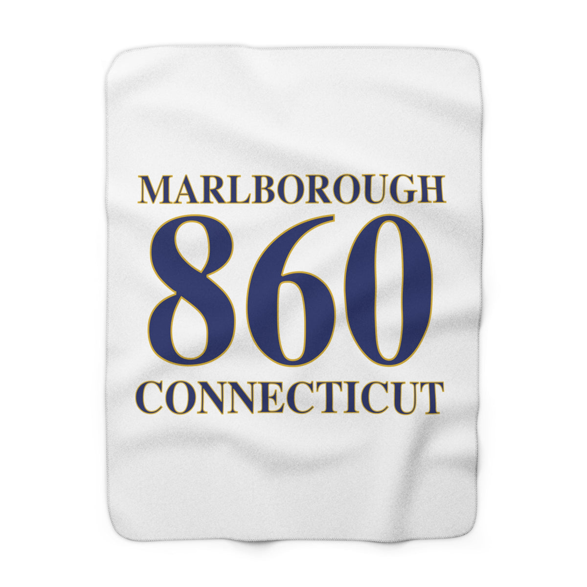 New Britain 860 Connecticut Sherpa Fleece Blanket