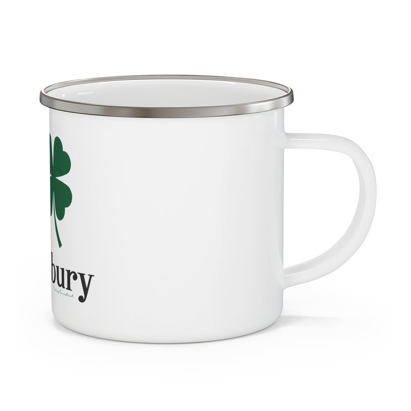 I Clover Glastonbury Enamel Camping Mug