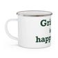 Griswold is My Happy Place Enamel Camping Mug