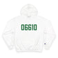 06610  Bridgeport Connecticut Zip Code Champion Hoodie Sweatshirt
