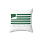 Lyme Connecticut St. Patrick’s Day Flag Spun Polyester Square Pillow