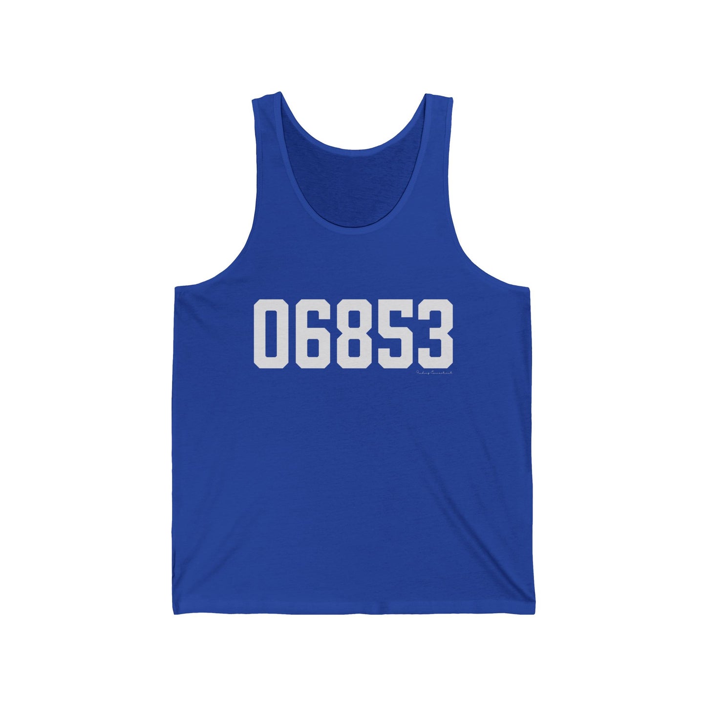 06853 Norwalk CT Zip Code Unisex Jersey Tank Top