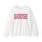 Goose Zip Code  Pink & Black Unisex Heavy Blend™ Crewneck Sweatshirt