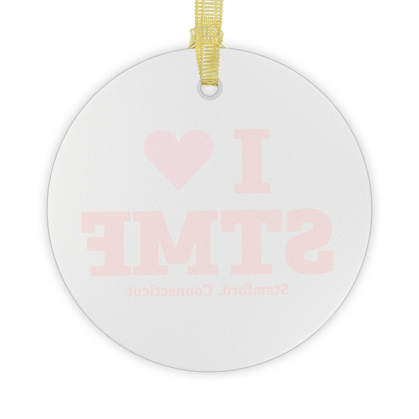 I Heart STMF Glass Ornaments
