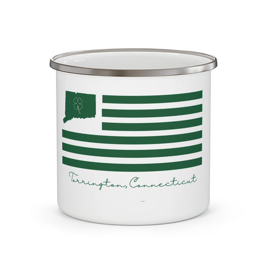 Torrington Connecticut St. Patrick’s Day Flag Enamel Camping Mug