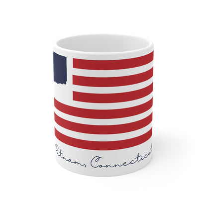 Putnam Connecticut Flag Mug 11oz