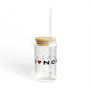 Norwalk Vision Glass Can with Straw and Lid, 16oz