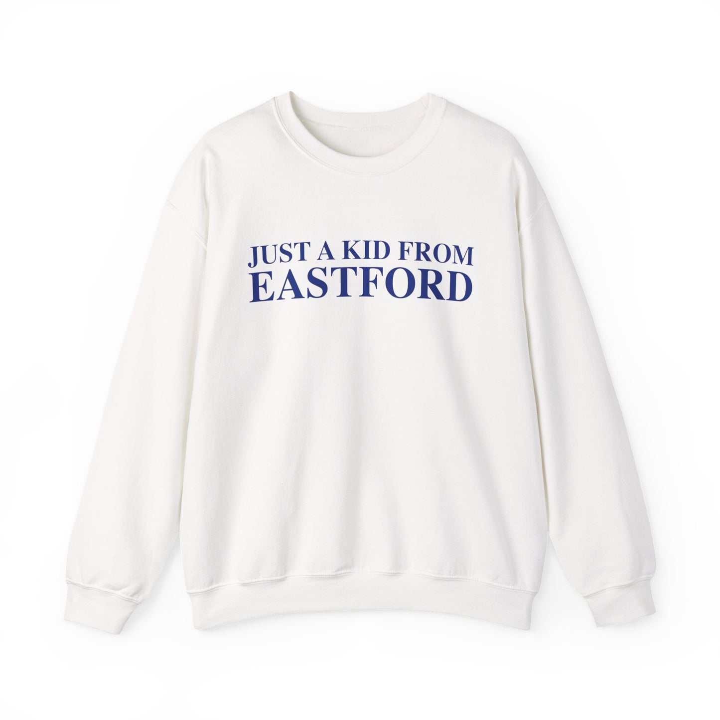 Just a kid from Eastford Unisex Heavy Blend™ Crewneck Sweatshirt