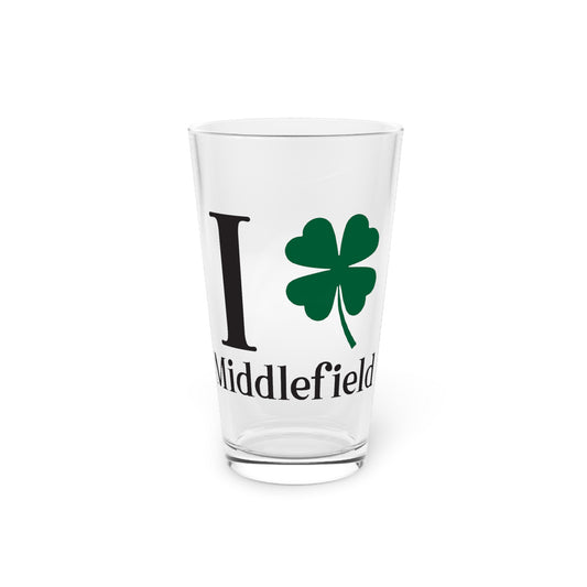 I Clover Middlefield Pint Glass, 16oz
