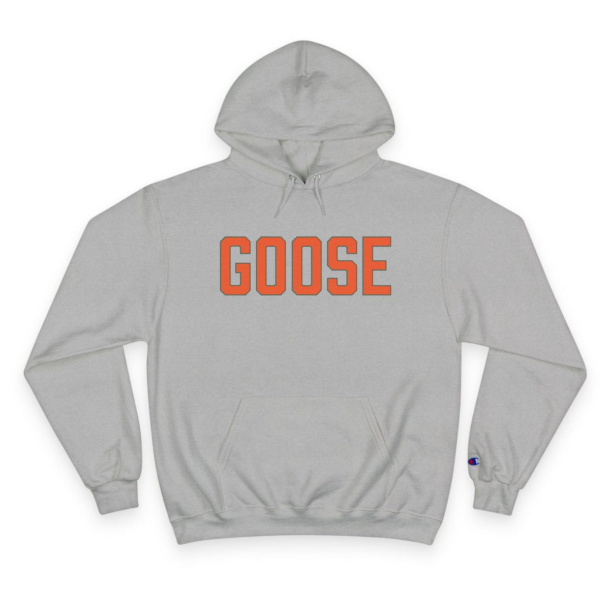 Goose Zip Code Orange & Green Champion Hoodie
