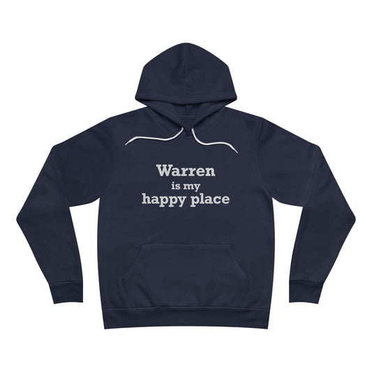 Warren is My Happy Place Unisex Sponge Fleece Pullover Hoodie