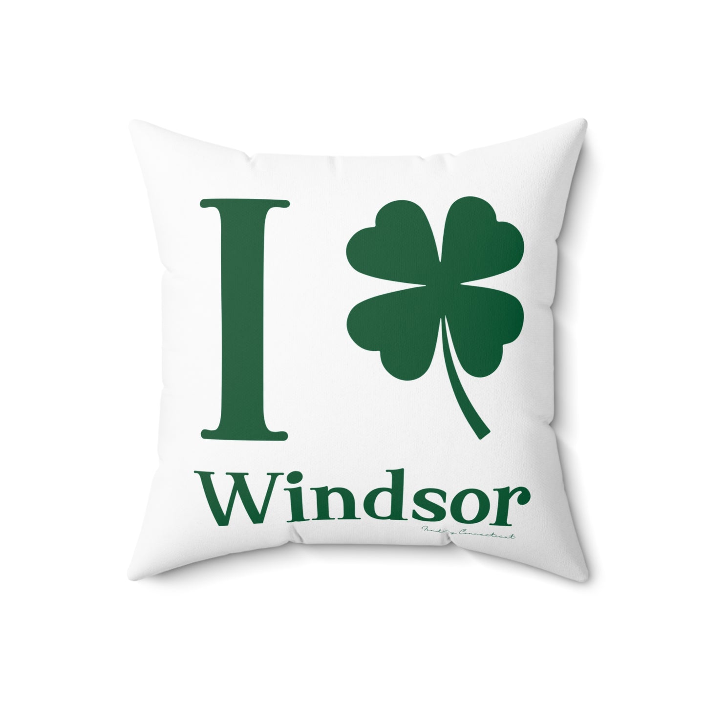 I Clover Windsor Spun Polyester Square Pillow