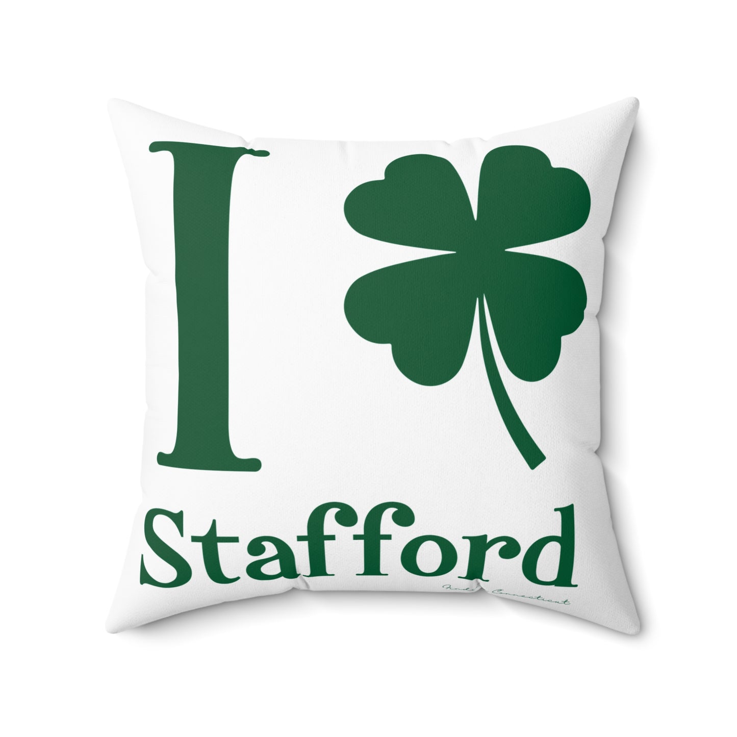 I Clover Stafford Spun Polyester Square Pillow