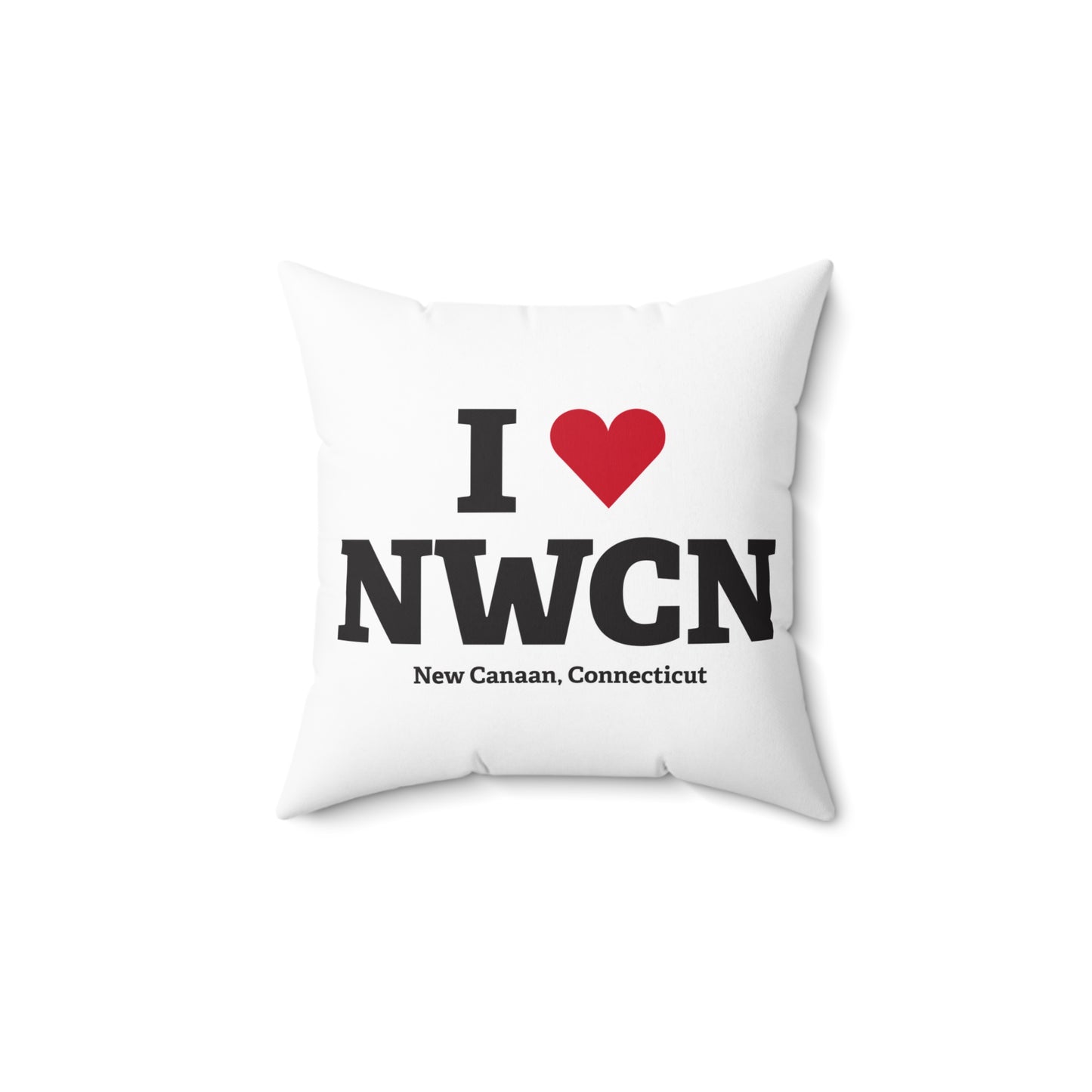 I Heart NWCN Spun Polyester Square Pillow