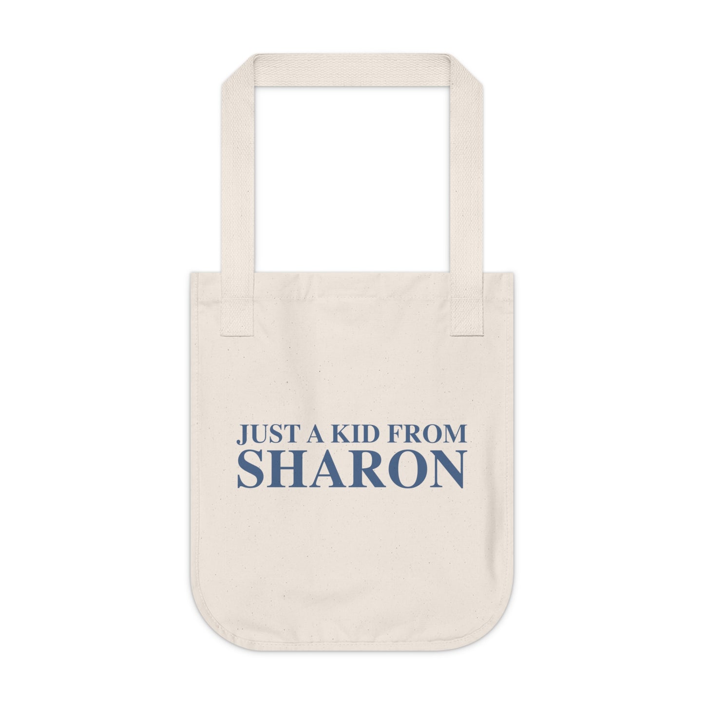 Just a kid from Sharon Organic Canvas Tote Bag