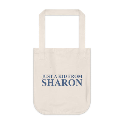 Just a kid from Sharon Organic Canvas Tote Bag