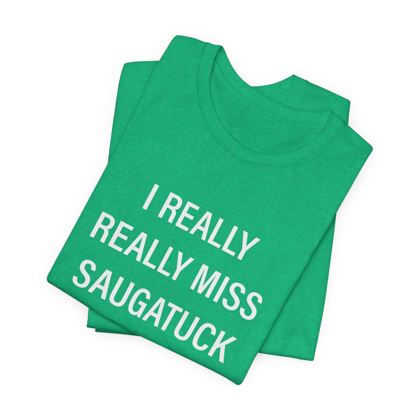 I Really Really Miss Saugatuck Unisex Jersey Short Sleeve T-Shirt