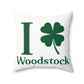 I Clover Woodstock Spun Polyester Square Pillow